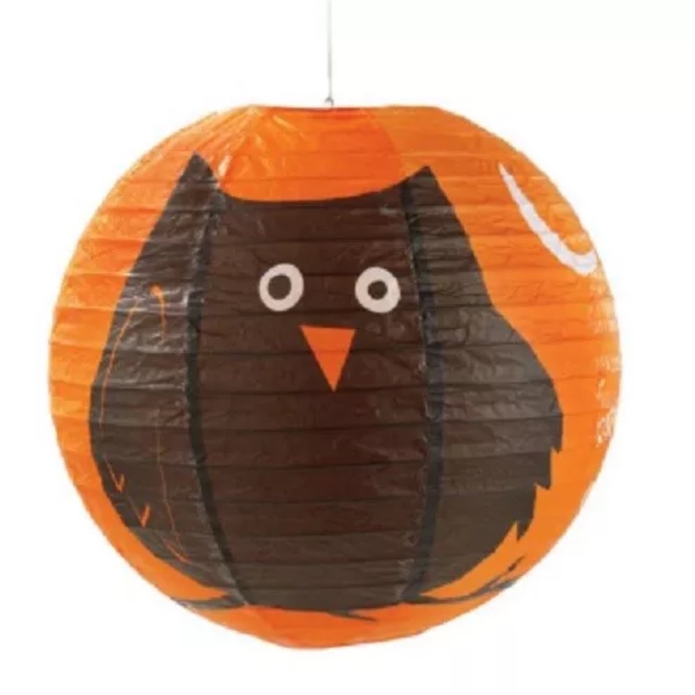 Lot of (5) Tag XL Night Owl Paper Lanterns Owl Party Decor Bundle Set New